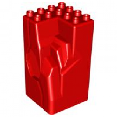 red duplo rock 4 x 4 x 6