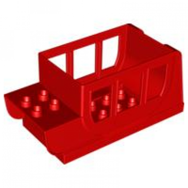 red duplo horse carriage body