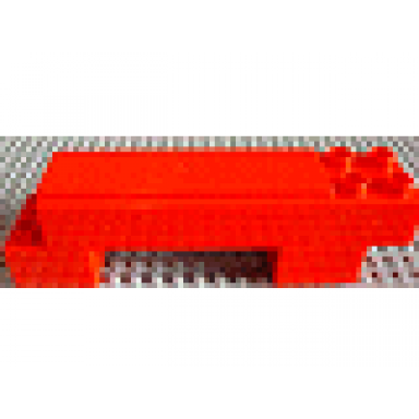 red duplo road section straight