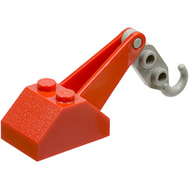 red hook slope 45 2 x 3 x 1 1 3 double with arm with light gray tow hook 3135 3136