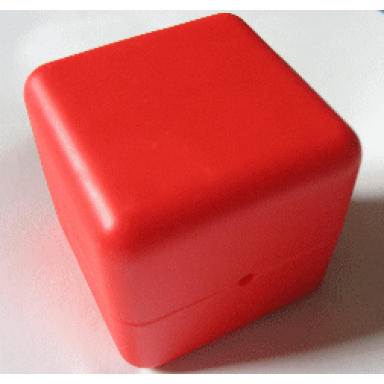 red primo shape sorter shape cube