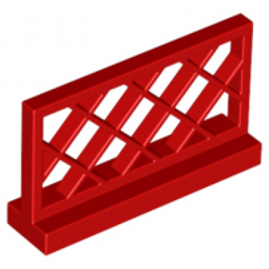red fence 1 x 4 x 2 lattice