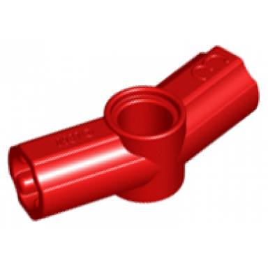 red technic axle and pin connector angled 3 - 157.5 degrees