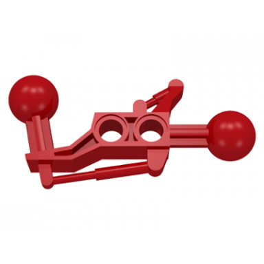red technic ball joint 2 x 7 with 2 ball joint