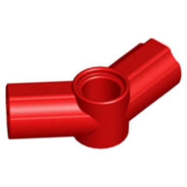 red technic axle and pin connector angled 4 - 135 degrees