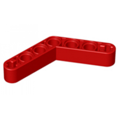 red technic liftarm modified bent thick 1 x 7 4 - 4