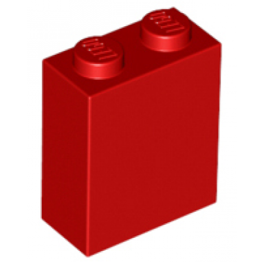 red brick 1 x 2 x 2 with inside stud holder