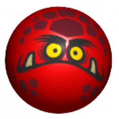 red technic ball joint with globlin type 3 pattern