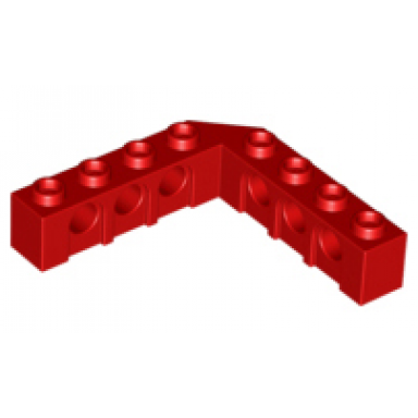 red technic brick 5 x 5 right angle 1 x 4 - 1 x 4