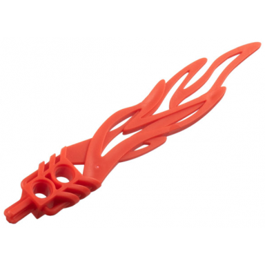 red bionicle weapon toa flame sword 2 x 12 with 2 pin holes