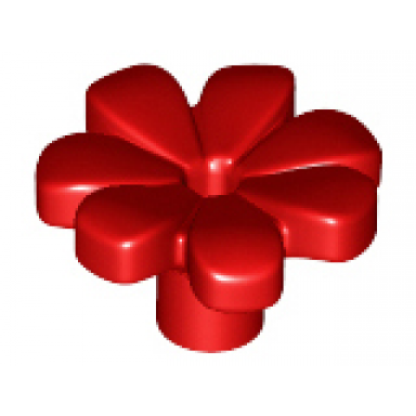 red plant flower with bar and small pin hole