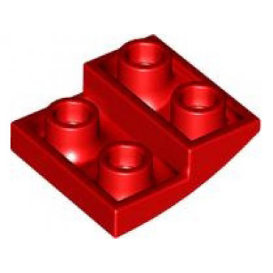 red slope curved 2 x 2 x 2 3 inverted