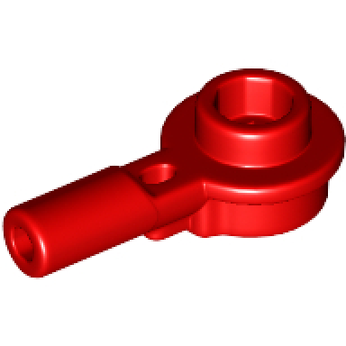 red bar 1l with 1 x 1 round plate with hollow stud
