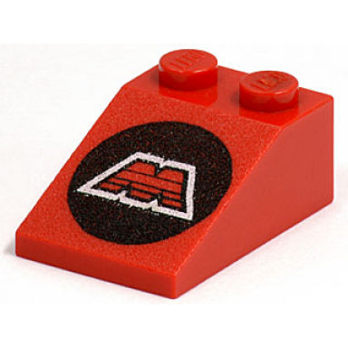 red slope 33 3 x 2 with m:tron logo pattern