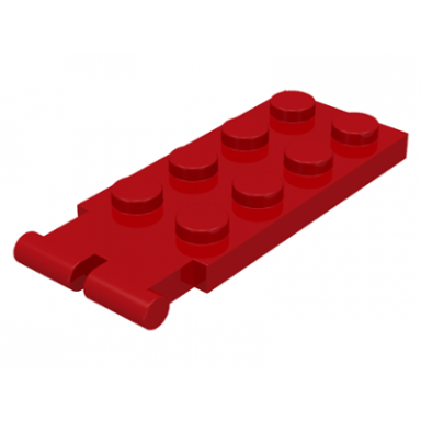 red hinge plate 2 x 4 - male digger bucket holder