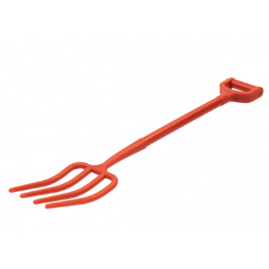 red scala utensil pitchfork