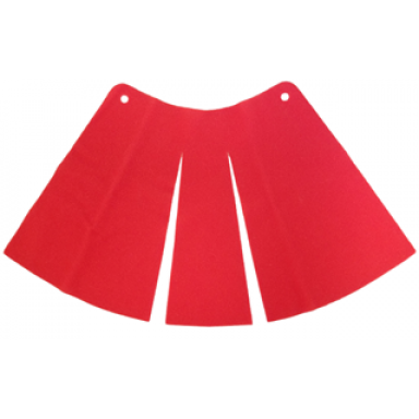 red cloth cape with 2 holes and 2 slits large buildable figures