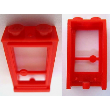 red door 1 x 2 x 3 right with solid studs without glass