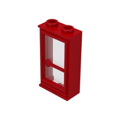door 1 x 2 x 3 hinge on right with trans-clear glass