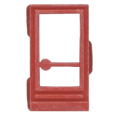 red door 1 x 2 x 3 right without glass for slotted bricks