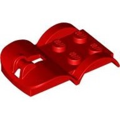 red vehicle mudguard 4 x 2 2 3 x 2 3 double with bar handle
