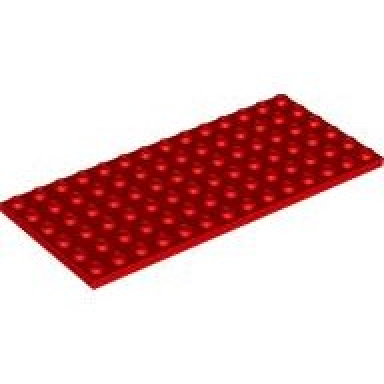 red plate 6 x 14