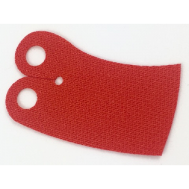 red minifigure cape cloth narrow curved to one side