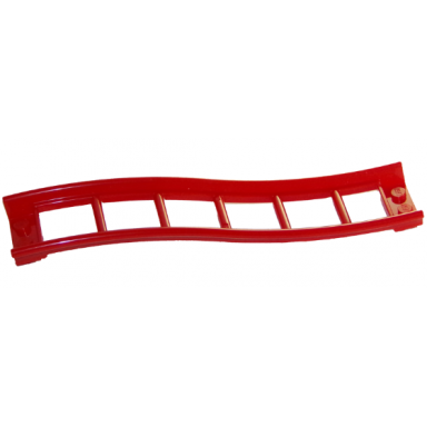 red train track roller coaster ramp small 3 bricks elevation