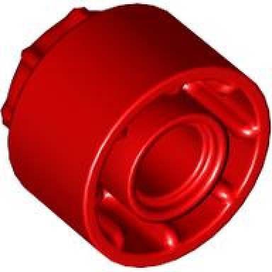 red technic driving ring extension with 8 teeth inside and outside