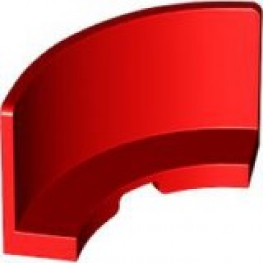 red panel 3 x 3 x 2 corner convex