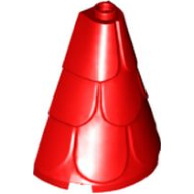 red tower roof 2 x 4 x 4 half cone shaped with roof tiles