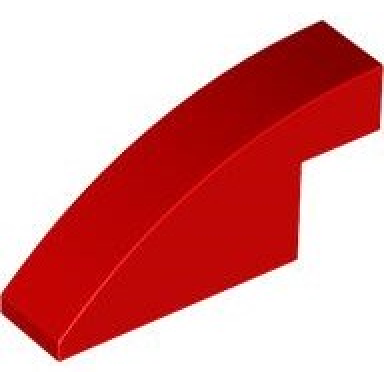 red slope curved 4 x 1 x 1 2 3