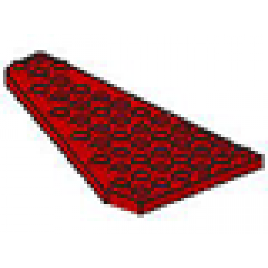 red wedge plate 7 x 12 wing right