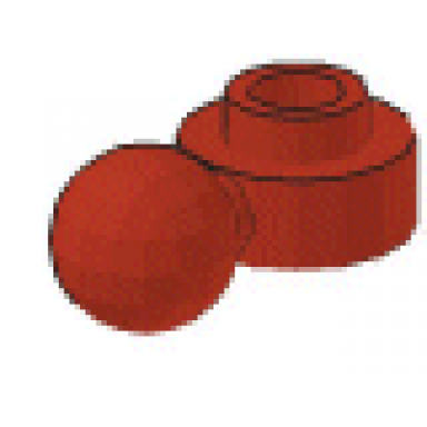 red plate round 1 x 1 with tow ball with round hole homemaker figure maxifigure hand