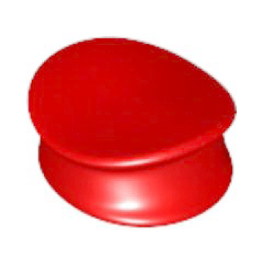red minifigure headgear hat police