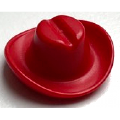 red minifigure headgear hat cowboy
