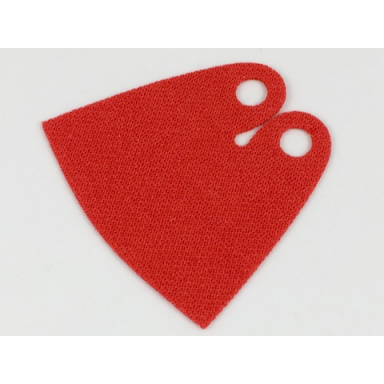 red minifigure cape cloth teardrop neck cut - spongy stretchable fabric