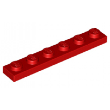 red plate 1 x 6