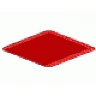 red baseplate 24 x 24 with studs on edges