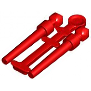 red minifigure utensil wand 2 on sprue