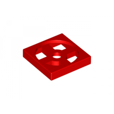 red turntable 2 x 2 plate base