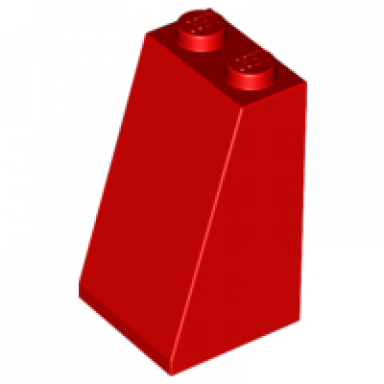 red slope 75 2 x 2 x 3 - solid studs