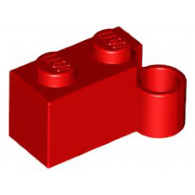 red hinge brick 1 x 4 swivel base