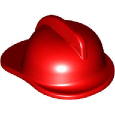 red minifigure headgear fire helmet