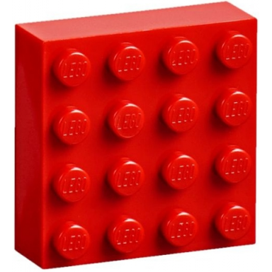 red magnet brick modified 4 x 4 sealed base