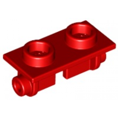 red hinge brick 1 x 2 top plate