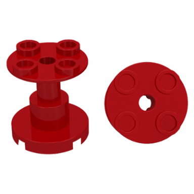 red support 2 x 2 x 2 stand with complete hole