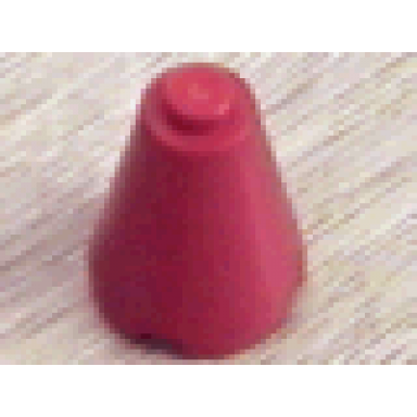 red cone 2 x 2 x 2 - solid stud