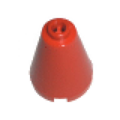 red cone 2 x 2 x 2 - blocked open stud