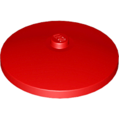 red dish 4 x 4 inverted radar with solid stud